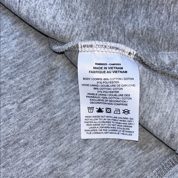 Nike Light Gray Hooded Varsity Jacket - Picture 7 of 8